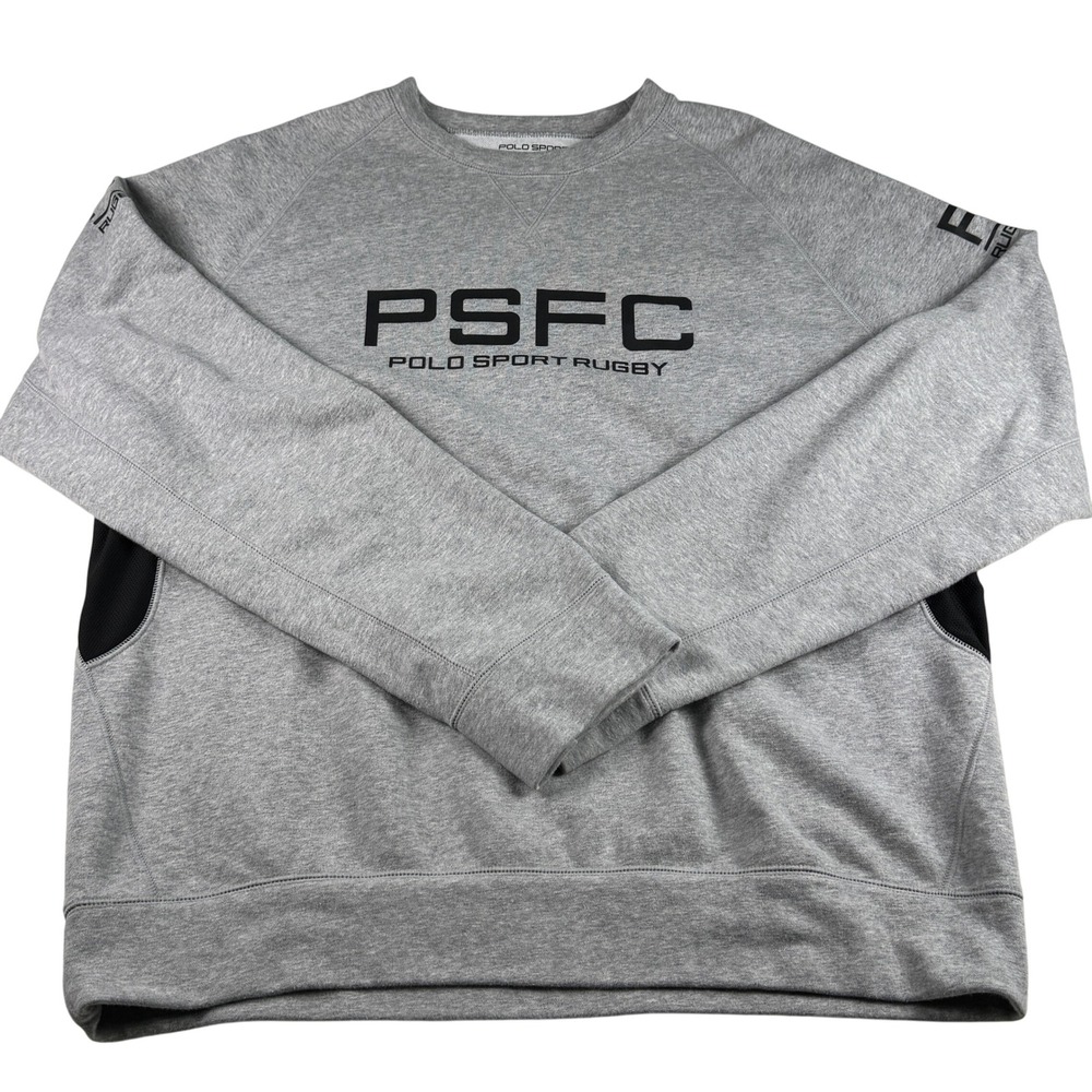 Polo Sport Ralph Lauren PSFC Polo Sport Rugby Gray Crewneck Sweatshirt‎ XL